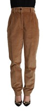 Pantalon Skinny Marron En