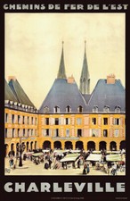 Affiche chemin de fer Est -