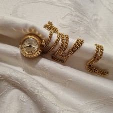 Ancienne Montre  De Col  Marque LOV Mécanique -Plaqué OR -En Fonction- 