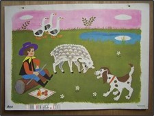 Ancienne affiche d'école