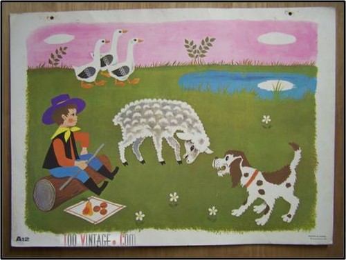 Ancienne affiche école - ancienne,