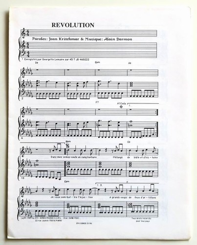 Partition sheet music