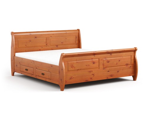 Lit double toskania bois - double,