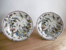 DEUX ASSIETTES PLATES FAIENCE