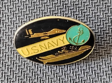 Pin’s Armée Militaire US Navy Aéronavale Porte Avion (1260)