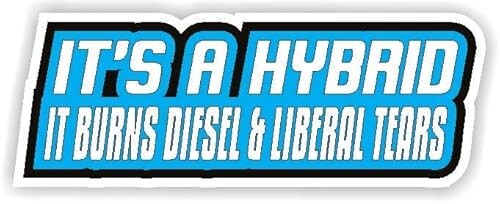 Hybrid burns decal sticker - hybrid,