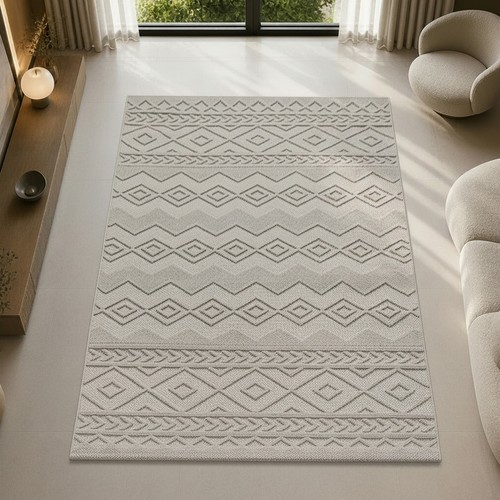 Tapis bohème avec structure