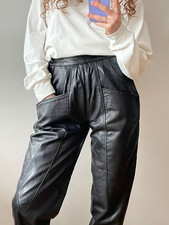 Pantalon femme noir vintage en