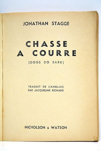 Stagge chasse courre 1949 - stagge,