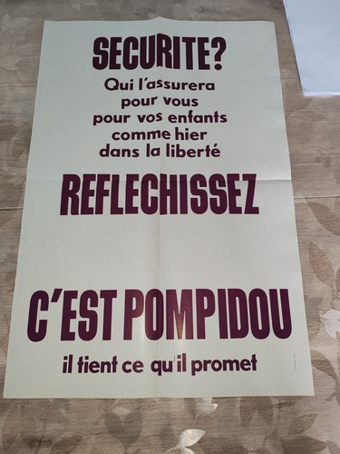 Rare affiche élection - affiche,