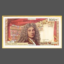 BILLET FRANÇAIS -  500 NF Molière - 04. 01. 1963 - état SUP