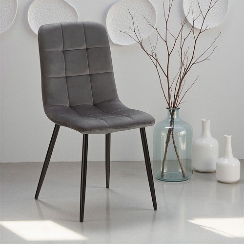 Chaise salle manger velours - chaise,