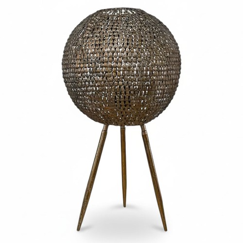 Lampe rayonnement doré sur