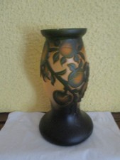 Vase DE VIANNE Décor de citronniers dégagés à l'acide - Inspiration Art Nouveau