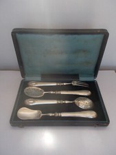 ancien service mignardise argent massif couverts coffret silver sweet treats box