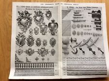 Dépliant pour maquette ornement pour modéles de bateaux anciens