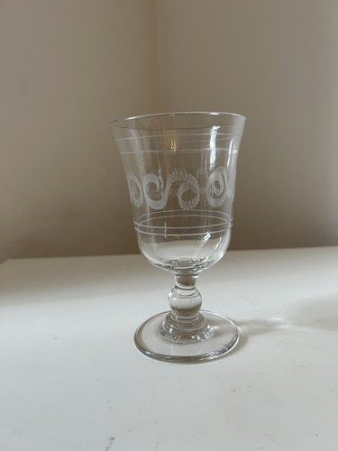 Ancien verre pied bistrot - pied,