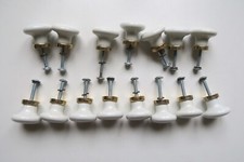 Lot 15 Boutons de meuble Porcelaine blanche, Poignées Porte, Tiroir. 2.5 / Ø 3cm