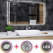 Miroir LED Murale - INTERRUPTEUR TACTILE - Barcelona + TOUCH
