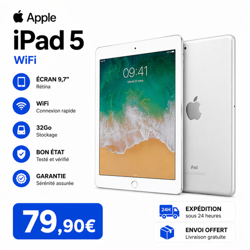 Apple ipad 32go wifi - 5,
