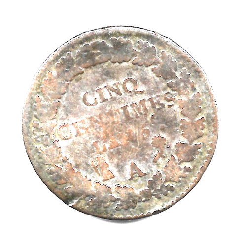 Monnaie cinq centimes - de,