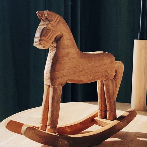 Figurine cheval bascule - figurine, de