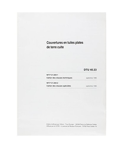 Dtu couvertures en - dtu, 40.23