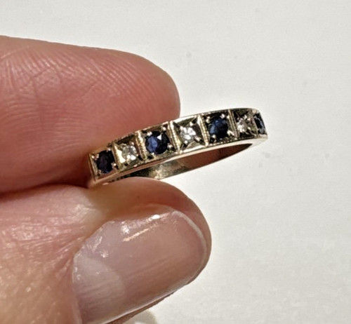 Bague chaîne vintage - chaîne, jaune