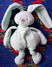GB/ DOUDOU SEMI PLAT NATTOU LAPIN LAPIDOU VERT MENTHE CLAIR ETAT NEUF