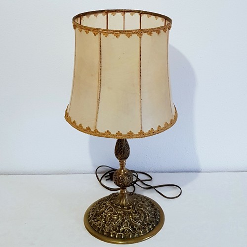 Ancienne lampe pied bronze