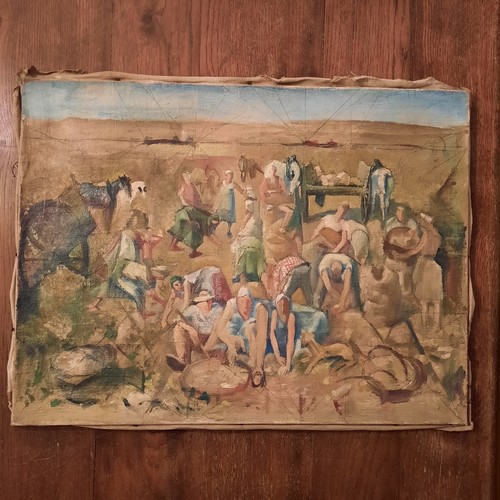 Tableau portrait huile toile - portrait,