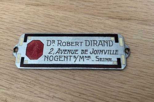 Plaque automobile art - plaque,