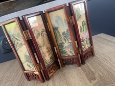 Mini paravent en bois 4 volets