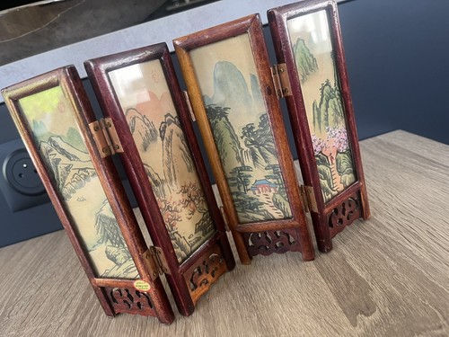 Mini paravent bois volets - paravent, en