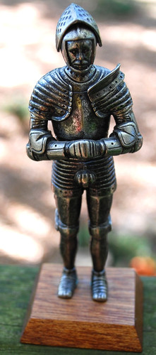 Vtg heavy cast - metal, medieval