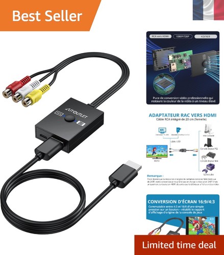 Adaptateur rca vers hdmi - vers,