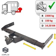 Attelage fixe boule à bride (4 boulons) pour camping-car avec homologation CE