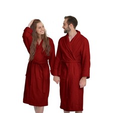 Peignoir Éponge 100% Coton avec Capuche - Peignoir pour Homme et Femme 