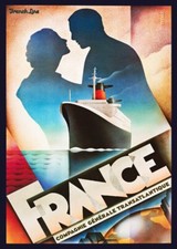 PAQUEBOT LE FRANCE Rciy-POSTER