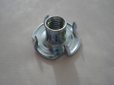 Lot de 10 écrous à griffes M6 insert à bois 