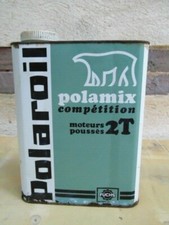 BIDON D'HUILE ANCIEN POLAROIL POLAMIX 2 TEMPS / OLD OIL CAN / VOIR AUTRES VENTES