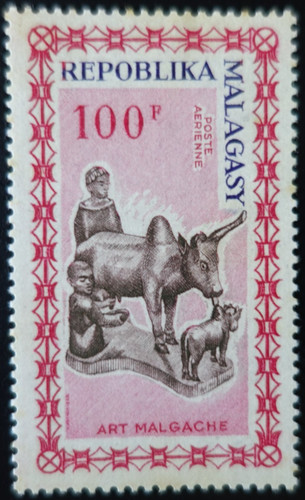 Madagascar poste aérienne - aÉrienne, pa