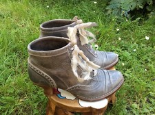 Bottines NEOSENS cuir kaki . T 40 (C/GO/V)