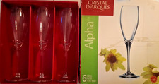 Cristal d'arques 6 flûtes a
