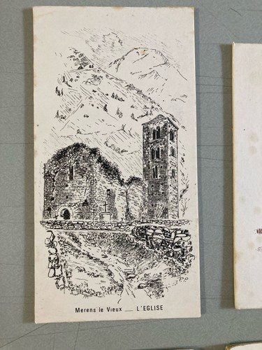 Lot dessin encre eglise - lot, 8