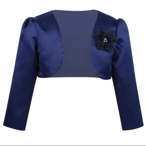 Fille satin veste boléro - satin,