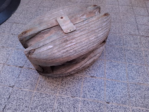 Ancienne poulie bateau - poulie, de