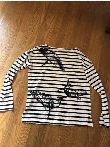 Crew ladies whale - top, med