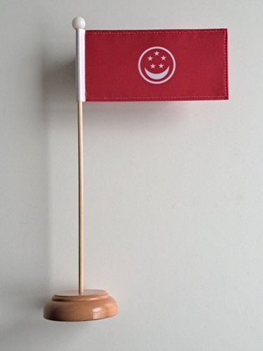 Drapeau table bois de la - en,