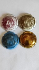 Capsules de champagne G. BELIN lot de 4 plaques différentes dont 1 NR